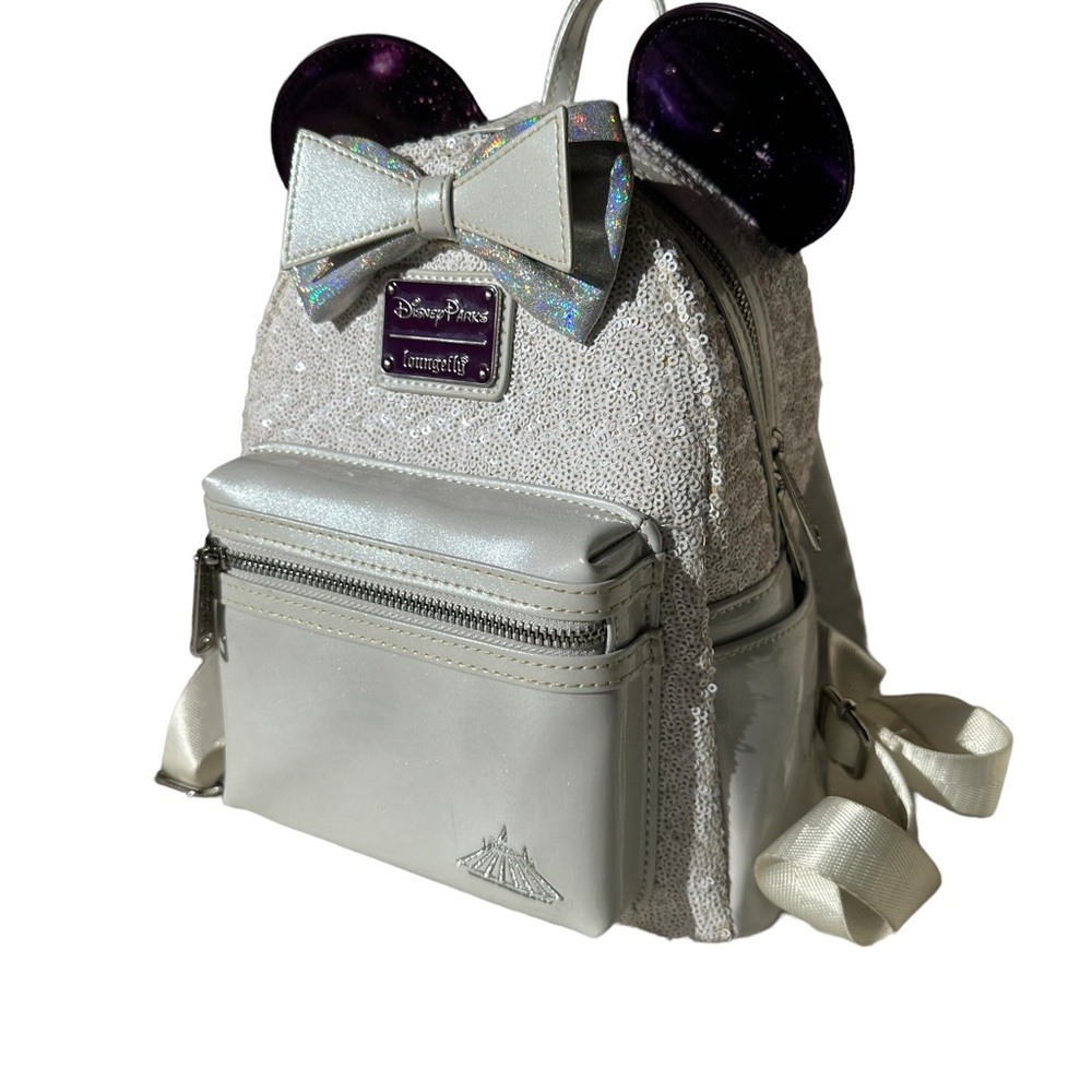 Minnie Mouse Main Attraction Space Mountain Loungefly Backpack from Disneyland.